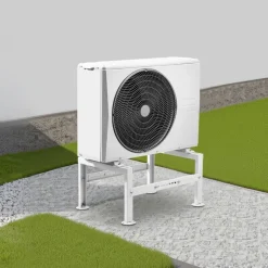 VEVOR Mini Split Ground Stand, Adjustable Anti-Vibration Mini Split Stand for 9000-60000 BTU Ductless Air Conditioner Heat Pump, Heavy Duty AC Base Bracket Floor Mount w/ 770LBS Max. Load Capacity