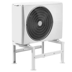 VEVOR Mini Split Ground Stand, Adjustable Anti-Vibration Mini Split Stand for 9000-60000 BTU Ductless Air Conditioner Heat Pump, Heavy Duty AC Base Bracket Floor Mount w/ 770LBS Max. Load Capacity