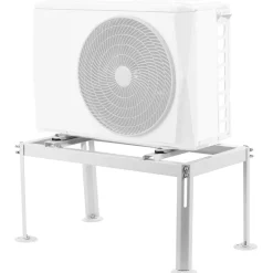 VEVOR Mini Split Ground Stand, Adjustable Anti-Vibration Mini Split Stand for 9000-24000 BTU Ductless Air Conditioner Heat Pump, Heavy Duty AC Base Bracket Floor Mount w/ 441LBS Max. Load Capacity