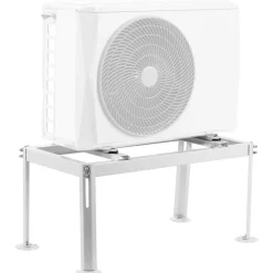 VEVOR Mini Split Ground Stand, Adjustable Anti-Vibration Mini Split Stand for 9000-36000 BTU Ductless Air Conditioner Heat Pump, Heavy Duty AC Base Bracket Floor Mount w/ 661LBS Max. Load Capacity