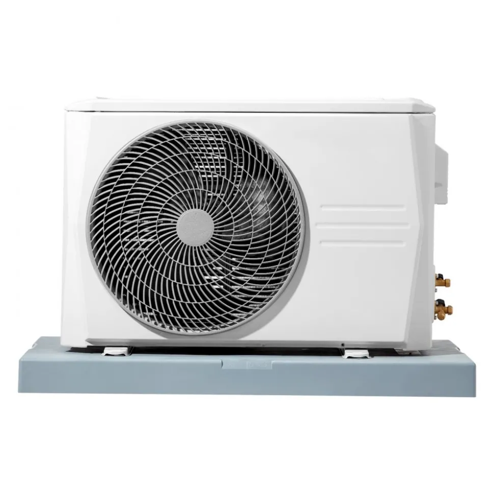 VEVOR Mini Split Pad, for 9000-36000BTU Ductless Air Conditioner Heat Pump Systems, 38 x 18 x 3 inch Plastic Outdoor Condenser Equipment Anti-Vibration Pads for Heat Pump System, Max Load 400 lbs