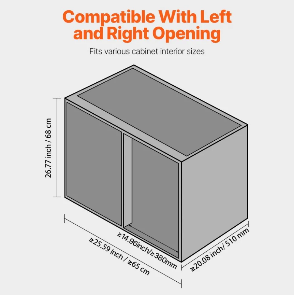 VEVOR Min 15"W Opening Blind Corner Pull Out Organizer, 3 Tier 6 Shelf Kitchen Cabinet Organizer, Chrome Carbon Steel Storage Basket, Slide Out Storage Organizer, Left & Right Open Compatible
