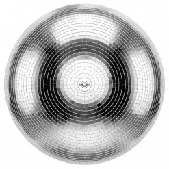 VEVOR Mirror Disco Ball 12 Inch Silver Reflective Ball with Hanging Ring, for Party Home Decoration Stage Props DJ Dance Club, 2 Mirror Tile Sizes, Reflects Light, Large Wedding Music Birthday Decor