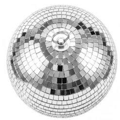 VEVOR Mirror Disco Ball 4" 6" 8" 12" 8-Pack Silver Balls with Hanging Ring, for Party Home Decoration Stage Props DJ Dance Club, 2 Mirror Tile Sizes, Reflects Light, Wedding Music and Birthday Decor