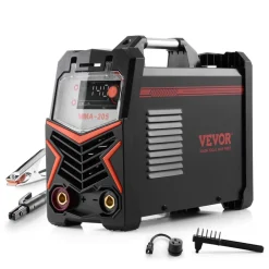 VEVOR MMA Welder, 205A 2-in-1 MMA Lift TIG Stick Welding Machine, 110/220V Dual Voltage IGBT Inverter Welder Machine with Digital Display, Hot Start Arc Force Anti-Stick (Lift Torch Not Included)