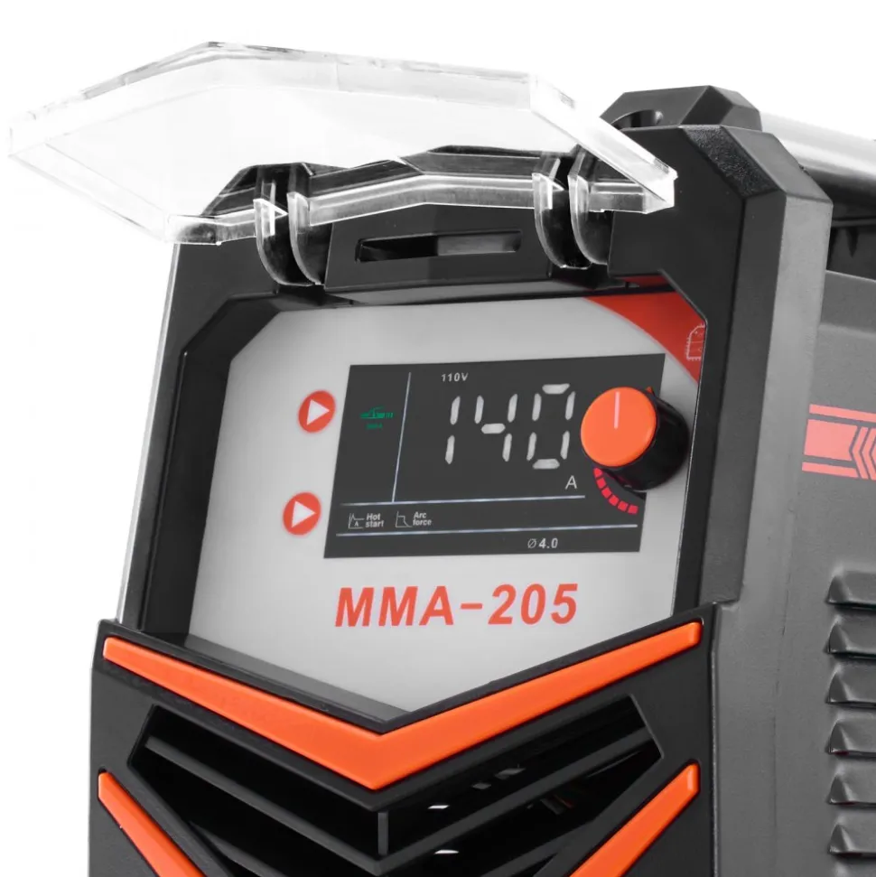 VEVOR MMA Welder, 205A 2-in-1 MMA Lift TIG Stick Welding Machine, 110/220V Dual Voltage IGBT Inverter Welder Machine with Digital Display, Hot Start Arc Force Anti-Stick (Lift Torch Not Included)