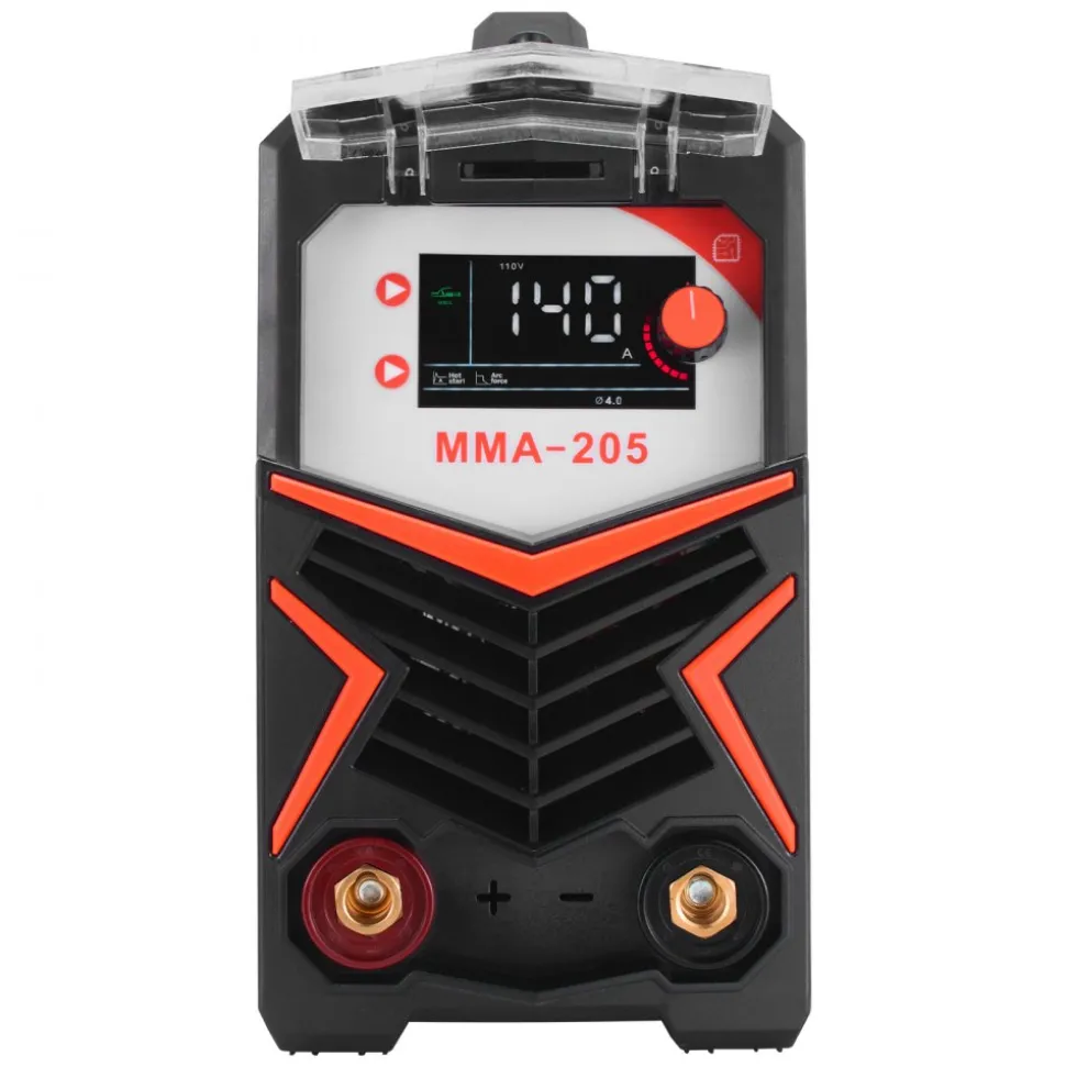 VEVOR MMA Welder, 205A 2-in-1 MMA Lift TIG Stick Welding Machine, 110/220V Dual Voltage IGBT Inverter Welder Machine with Digital Display, Hot Start Arc Force Anti-Stick (Lift Torch Not Included)