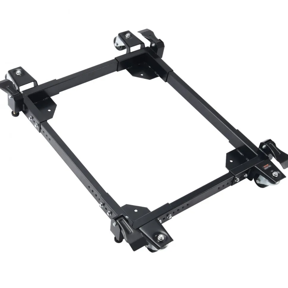 VEVOR Mobile Base, 1500 lbs Capacity, Adjustable from 20" x 24.5" to 28" x 33.5", Heavy Duty Universal Mobile Base Stand with 4 Swivel Wheels, for Woodworking Equipment, Bandsaw, Power Tool, Machine