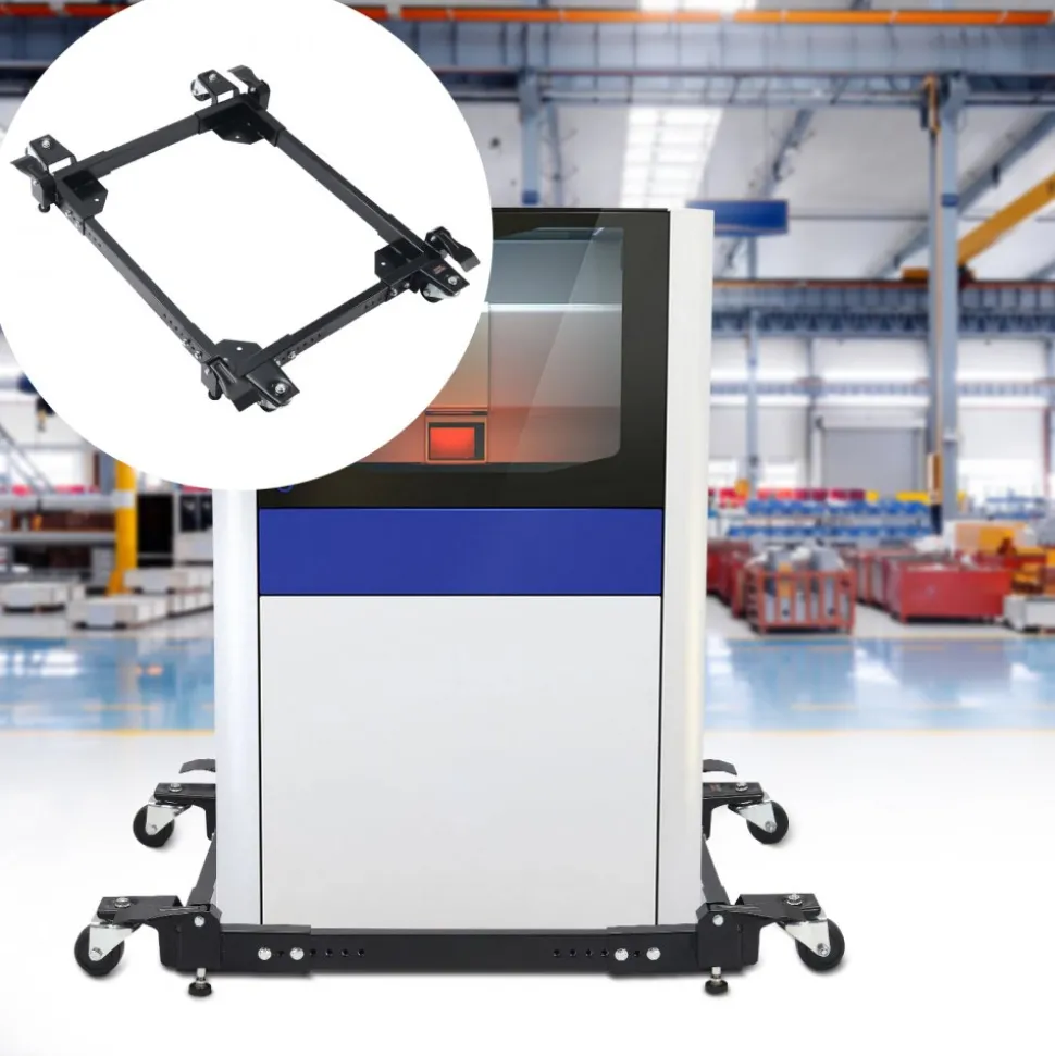 VEVOR Mobile Base, 1500 lbs Capacity, Adjustable from 20" x 24.5" to 28" x 33.5", Heavy Duty Universal Mobile Base Stand with 4 Swivel Wheels, for Woodworking Equipment, Bandsaw, Power Tool, Machine