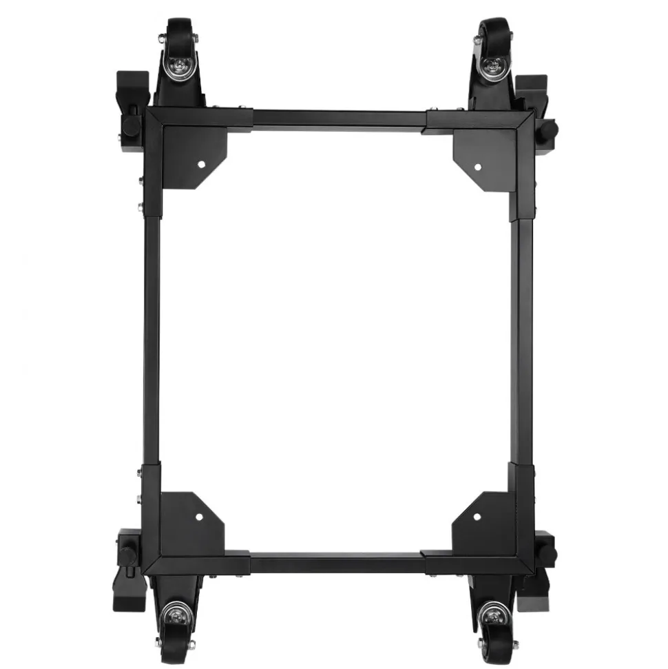 VEVOR Mobile Base, 1500 lbs Capacity, Adjustable from 20" x 24.5" to 28" x 33.5", Heavy Duty Universal Mobile Base Stand with 4 Swivel Wheels, for Woodworking Equipment, Bandsaw, Power Tool, Machine