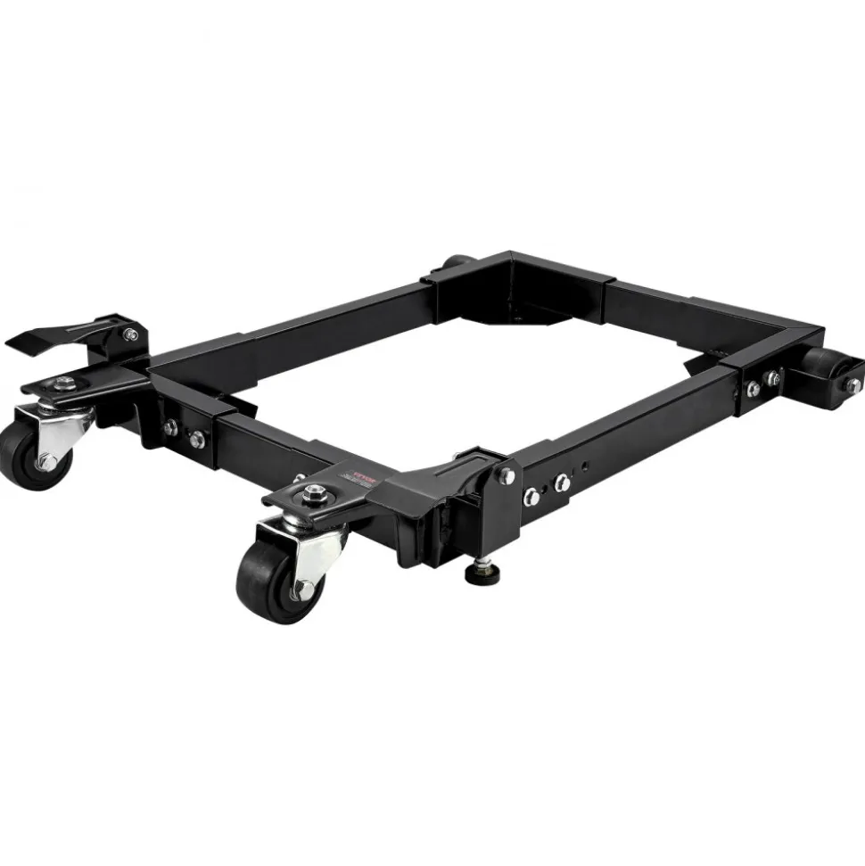 VEVOR Mobile Base, 1500 lbs Capacity, Adjustable from 18" x 24" to 26.5" x 31.5", Heavy Duty Universal Mobile Base Stand with Swivel Wheels, for Woodworking Equipment, Bandsaw, Power Tools, Machines