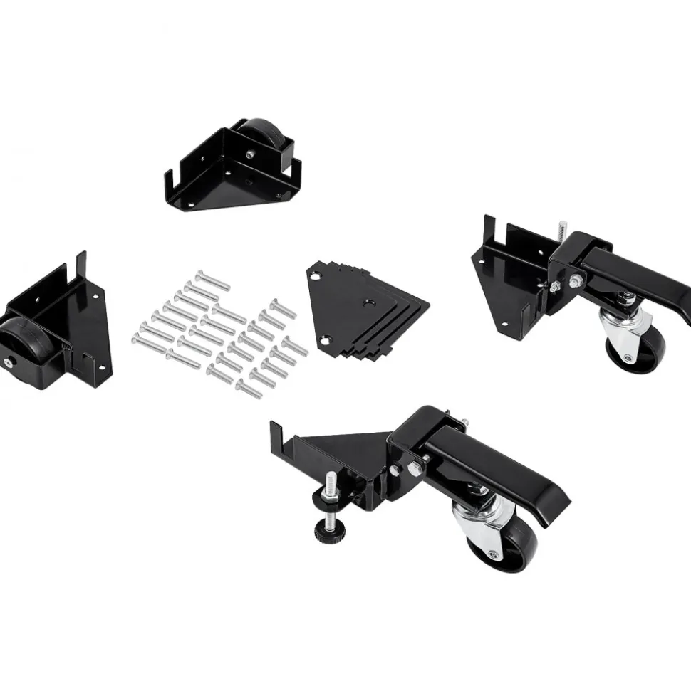 VEVOR Mobile Base, 400 lbs Weight Capacity, Adjustable from 9.5" x 9.5" to Infinity, Heavy Duty Universal Mobile Base Stand with Swivel Wheels for Woodworking Equipment, Bandsaw, Power Tools, Machines