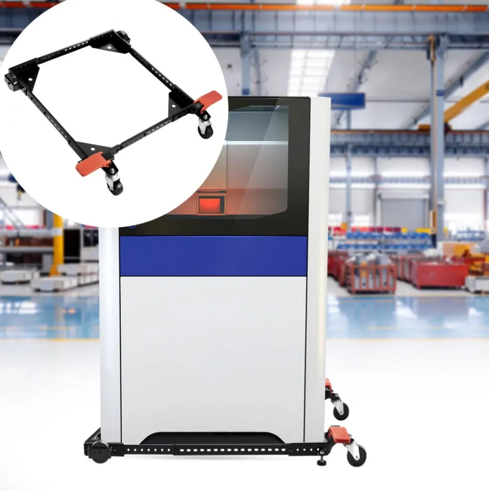 VEVOR Mobile Base, 500 lbs Weight Capacity, Adjustable from 12" x 12" to 36" x 36", Heavy Duty Universal Mobile Base Stand with Swivel Wheels, for Woodworking Equipment, Bandsaw, Power Tools, Machines
