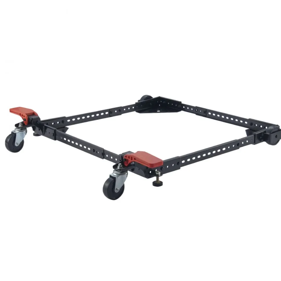 VEVOR Mobile Base, 500 lbs Weight Capacity, Adjustable from 12" x 12" to 36" x 36", Heavy Duty Universal Mobile Base Stand with Swivel Wheels, for Woodworking Equipment, Bandsaw, Power Tools, Machines