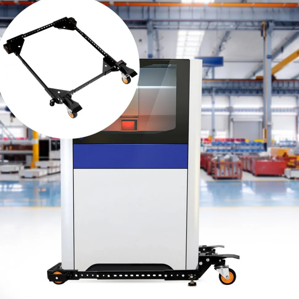VEVOR Mobile Base, 650 lbs Weight Capacity, Adjustable from 12" x 12" to 36" x 36", Heavy Duty Universal Mobile Base Stand with Swivel Wheels, for Woodworking Equipment, Bandsaw, Power Tools, Machines