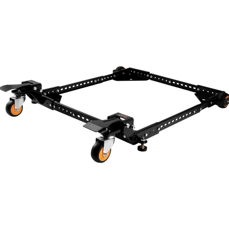 VEVOR Mobile Base, 650 lbs Weight Capacity, Adjustable from 12" x 12" to 36" x 36", Heavy Duty Universal Mobile Base Stand with Swivel Wheels, for Woodworking Equipment, Bandsaw, Power Tools, Machines