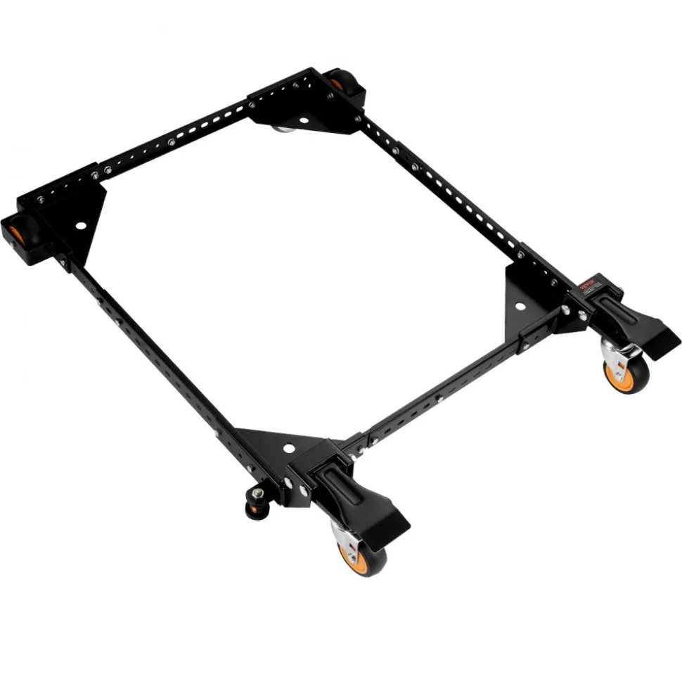 VEVOR Mobile Base, 650 lbs Weight Capacity, Adjustable from 12" x 12" to 36" x 36", Heavy Duty Universal Mobile Base Stand with Swivel Wheels, for Woodworking Equipment, Bandsaw, Power Tools, Machines