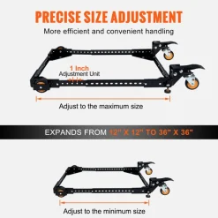 VEVOR Mobile Base, 650 lbs Weight Capacity, Adjustable from 12