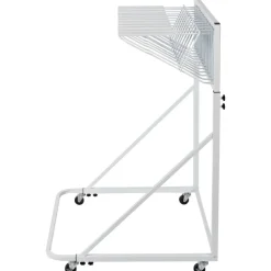 VEVOR Mobile Blueprint Storage Rack, Plan Holder with 12 Pivot Brackets, Mobile Blueprint Holder Adjustable Height & Length, Poster Display Rack for Office and Home (Rack Only Without Clamps)
