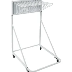 VEVOR Mobile Blueprint Storage Rack, Plan Holder with 12 Pivot Brackets, Mobile Blueprint Holder Adjustable Height & Length, Poster Display Rack for Office and Home (Rack Only Without Clamps)