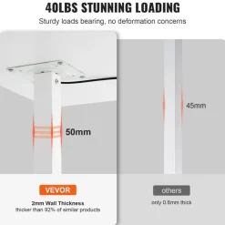 VEVOR Mobile Standing Desk, 28