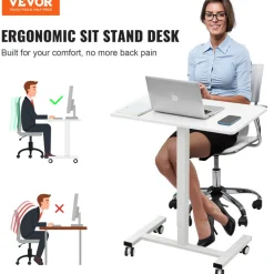 VEVOR Mobile Standing Desk, 28