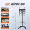 VEVOR Mobile TV Stand, Mobile TV Cart for 23 to 60 inch TVs, Height Adjustable Portable TV Stand with Wheels, with A Tray for Audio-Visual Devices, Rolling TV Stand with Mount for Bedroom, Living Room