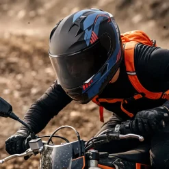 VEVOR Modular Motorcycle Helmet, Flip up Full Face Helmet with Dual Visor, Lightweight Comfortable Adult Motocross Street Bike Helmet for Men and Women - DOT & ECE Approved (L Size)