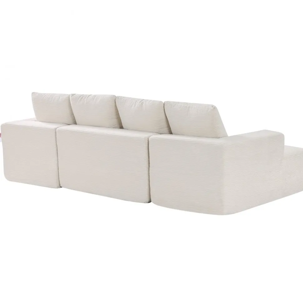 VEVOR Modular Sectional Sofa, U Shaped Modular Sofa with Chaise, Cloud Sectional Couch with High Rebound Sponge and Density, Upholstered Corduroy Couch with Cushion for Living Room, Bedroom, Beige