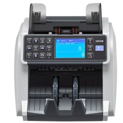VEVOR Money Counter Machine, Mixed Denomination Bill Cash Counter with CIS/UV/MG/IR/DD/DBL/HLF/CHN Counterfeit Detection, Multi-Currency Support, Money Counting Machine with External Display