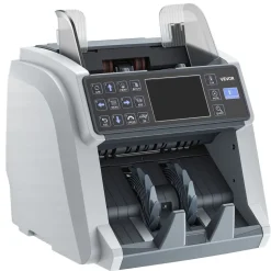VEVOR Money Counter Machine, Mixed Denomination Bill Cash Counter with CIS/UV/MG/IR/DD/DBL/HLF/CHN Counterfeit Detection, Multi-Currency Support, Money Counting Machine with External Display