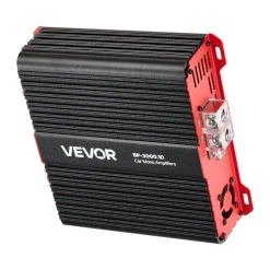 VEVOR Monoblock Car Amplifier, 3000W RMS MAX, 1/2/4 Ohm Stable, 1-Channel Class D Car Audio Amplifier with Remote Subwoofer Level Control, Low Pass Filter and Bass Boost, Volume Controller Included