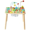 VEVOR Montessori Activity Table for Toddler 1-3 Years Old, 13 in 1 Wooden Learn Activity Desk, Baby Play Table for Boys & Girls Aged 6+ Months, Great Birthday, Christmas, Children's Day Present