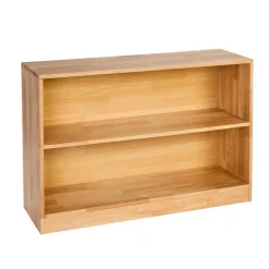 VEVOR Montessori Bookshelf, 35.4 in Width Toy Storage Organizer, 2-Tier Kids Display Storage Cabinet, Daycare Furniture, Kids Bookshelf for Bedroom, Nursery, Living Room, Entryway, Preschool, Brown