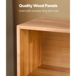 VEVOR Montessori Bookshelf, 35.4 in Width Toy Storage Organizer, 2-Tier Kids Display Storage Cabinet, Daycare Furniture, Kids Bookshelf for Bedroom, Nursery, Living Room, Entryway, Preschool, Brown