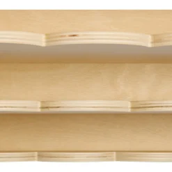 VEVOR Montessori Bookshelf, 5-Tier Scalloped Kids Bookshelf, Front Facing Toddler Bookcase, Dual Hooks for Hanging Backpacks, Baby Bookshelf for Kids Room, Living Room, Entryway, Nursury, Preschool