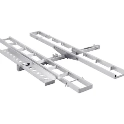 VEVOR Motorcycle Carrier, 2-Bike 600 LBS Aluminum Motorcycle Carrier Hitch Mount, Loading Ramp, Scooter Dirt Bike Trailer Hauler, Ratchet Straps and Stabilizer, for Car, Truck with 2