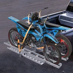 VEVOR Motorcycle Carrier, 2-Bike 600 LBS Aluminum Motorcycle Carrier Hitch Mount, Loading Ramp, Scooter Dirt Bike Trailer Hauler, Ratchet Straps and Stabilizer, for Car, Truck with 2