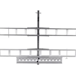 VEVOR Motorcycle Carrier, 2-Bike 600 LBS Aluminum Motorcycle Carrier Hitch Mount, Loading Ramp, Scooter Dirt Bike Trailer Hauler, Ratchet Straps and Stabilizer, for Car, Truck with 2