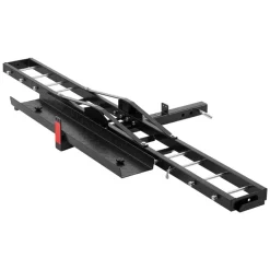 VEVOR Motorcycle Carrier, 600 LBS Steel Motorcycle Carrier Hitch Mount with Loading Ramp, Scooter Dirt Bike Trailer Hauler with Ratchet Straps and Stabilizer, for Car, Truck with 2