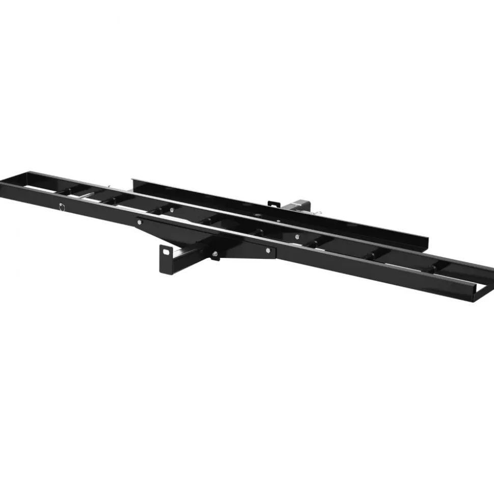 VEVOR Motorcycle Carrier, 500 lbs Capacity, Heavy Duty Steel Hitch Mount Rack with 47in Ramp, Ratchet Straps & Stabilizer, Scooter Dirt Bike Trailer Hauler for Car Truck with 2-Inch Hitch Receiver