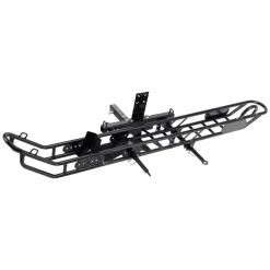 VEVOR Motorcycle Carrier, 500 lbs Capacity, Heavy Duty Steel Hitch Mount Rack with Anti-Tilt Lock Device, Straps & Stabilizer, Scooter Dirt Bike Trailer Hauler for Car Truck with 2-Inch Hitch Receiver