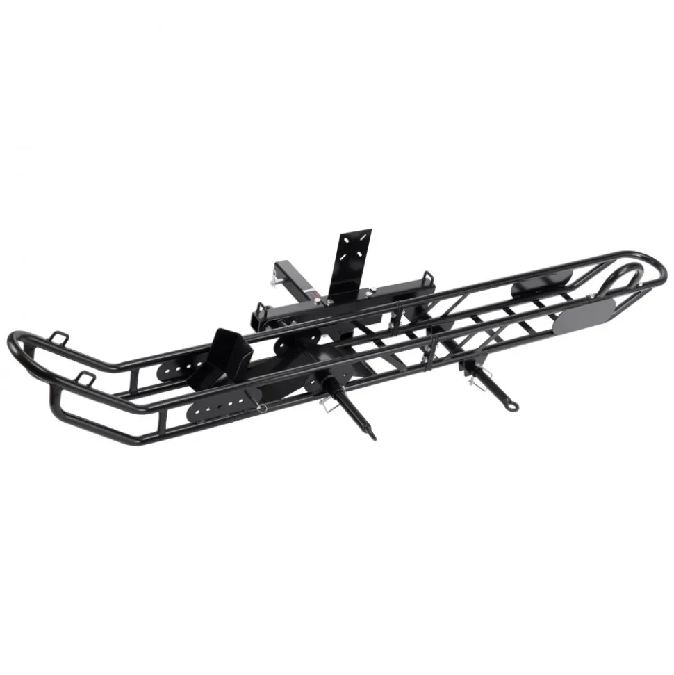 VEVOR Motorcycle Carrier, 500 lbs Capacity, Heavy Duty Steel Hitch Mount Rack with Anti-Tilt Lock Device, Straps & Stabilizer, Scooter Dirt Bike Trailer Hauler for Car Truck with 2-Inch Hitch Receiver