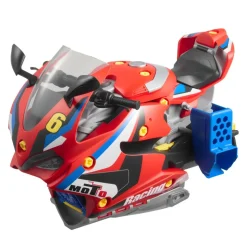 VEVOR Motorcycle Engine Toy, 25 Pieces, Motorcycle Mechanic Toy with Removable Parts, Lights & Sounds, Simulated Riding & Track Racing, Kids Mechanic Workshop Set for Toddler 3 Years and Up, Red