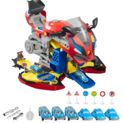 VEVOR Motorcycle Engine Toy, 25 Pieces, Motorcycle Mechanic Toy with Removable Parts, Lights & Sounds, Simulated Riding & Track Racing, Kids Mechanic Workshop Set for Toddler 3 Years and Up, Red