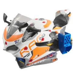 VEVOR Motorcycle Engine Toy, 25 Pieces, Motorcycle Mechanic Toy with Removable Parts, Lights & Sounds, Simulated Riding & Track Racing, Kids Mechanic Workshop Set for Toddler 3 Years and Up, Yellow