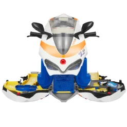VEVOR Motorcycle Engine Toy, 25 Pieces, Motorcycle Mechanic Toy with Removable Parts, Lights & Sounds, Simulated Riding & Track Racing, Kids Mechanic Workshop Set for Toddler 3 Years and Up, Yellow