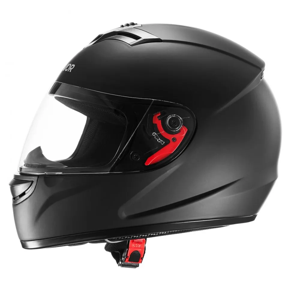 VEVOR Motorcycle Helmet, Full Face, Adult Motocross Dirt Bike Helmet with Tinted and Clear Dual Visor, Motorbike Racing Street with Detachable Liner for Men & Women, DOT Approved, (Matte Black, L)