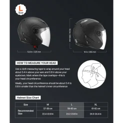 VEVOR Motorcycle Helmet, 3/4 Open Face, Adult Motocross Dirt Bike Helmet with Clear Visor, Comfortable Motorbike Racing Street with Detachable Liner for Men & Women, DOT Approved, (Matte Black, L)