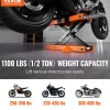 VEVOR Motorcycle Lift, 500 kg Motorcycle Center Scissor Lift Jack with Saddle & Safety Pin, Steel Motorcycle Jack Hoist Stand for Street Bikes, Cruiser Bikes, Touring Motorcycles